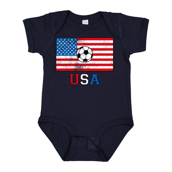 Inktastic USA Soccer Boys or Girls Baby Bodysuit