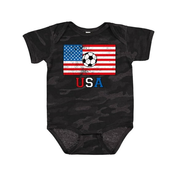 Inktastic USA Soccer Boys or Girls Baby Bodysuit
