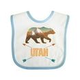 thumbnail image 1 of Inktastic Utah Vacation Bear Silhouette Boys or Girls Baby Bib, 1 of 4