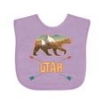 thumbnail image 1 of Inktastic Utah Vacation Bear Silhouette Boys or Girls Baby Bib, 1 of 4