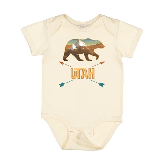 Inktastic Utah Vacation Bear Silhouette Boys or Girls Baby Bodysuit