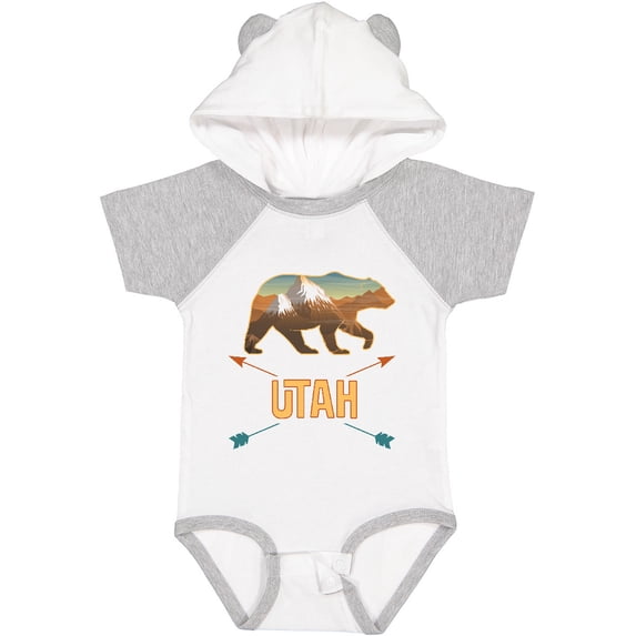 Inktastic Utah Vacation Bear Silhouette Boys or Girls Baby Bodysuit