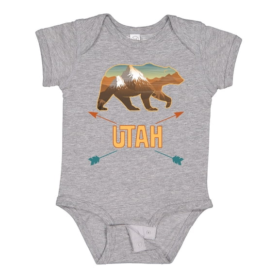Inktastic Utah Vacation Bear Silhouette Boys or Girls Baby Bodysuit