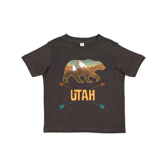 Inktastic Utah Vacation Bear Silhouette Boys or Girls Toddler T-Shirt