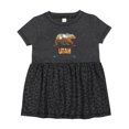 thumbnail image 1 of Inktastic Utah Vacation Bear Silhouette Girls Baby Dress, 1 of 5