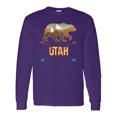thumbnail image 1 of Inktastic Utah Vacation Bear Silhouette Long Sleeve T-Shirt, 1 of 5