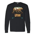 thumbnail image 1 of Inktastic Utah Vacation Bear Silhouette Long Sleeve T-Shirt, 1 of 5