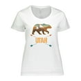 thumbnail image 1 of Inktastic Utah Vacation Bear Silhouette Women's Plus Size T-Shirt, 1 of 5