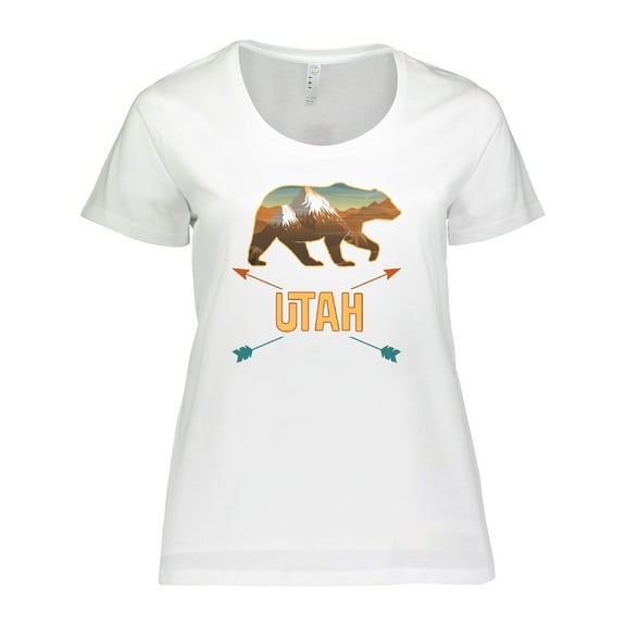 Inktastic Utah Vacation Bear Silhouette Women's Plus Size T-Shirt