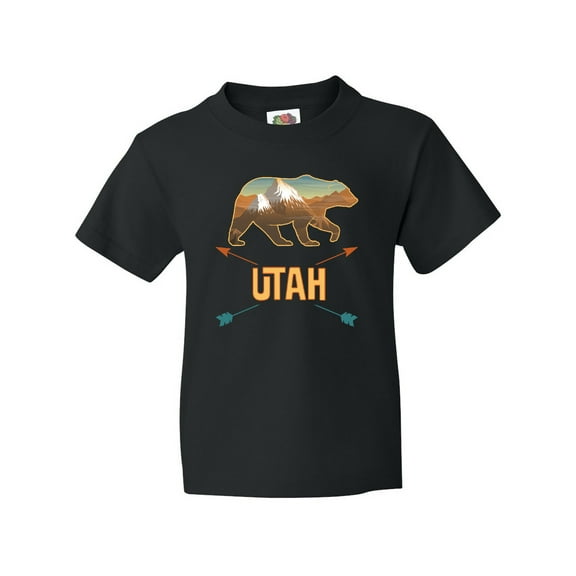 Inktastic Utah Vacation Bear Silhouette Youth T-Shirt
