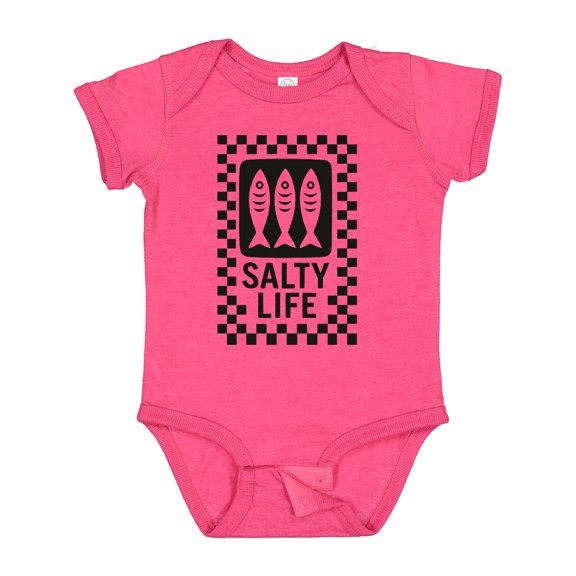Inktastic Vacation Salty Life Sardines Girls Baby Bodysuit