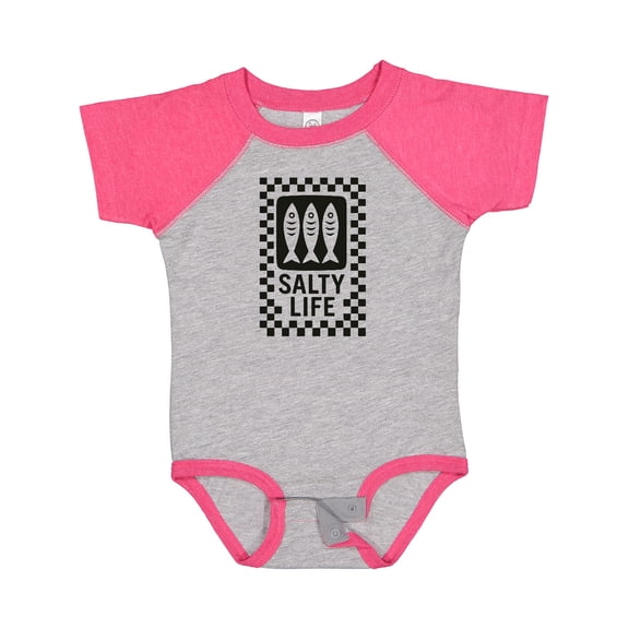 Inktastic Vacation Salty Life Sardines Girls Baby Bodysuit