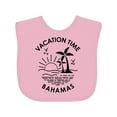 thumbnail image 1 of Inktastic Vacation Time in Bahamas Boys or Girls Baby Bib, 1 of 4