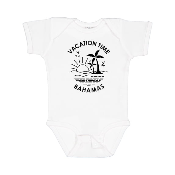 Inktastic Vacation Time in Bahamas Boys or Girls Baby Bodysuit