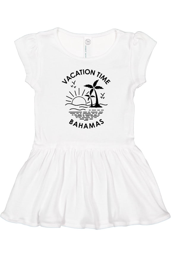 Vacation Time in Bahamas Girls Toddler Dress