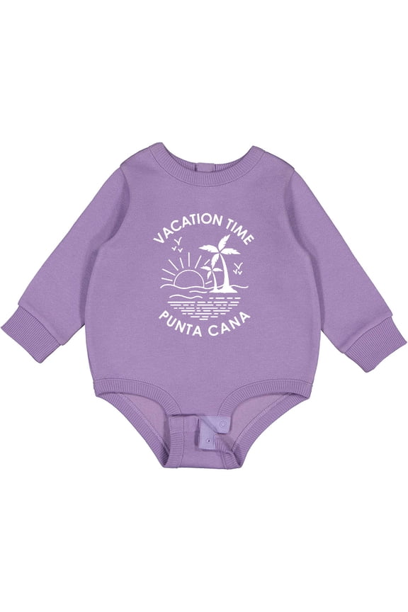 Vacation Time in Punta Cana Baby Fleece Bodysuit