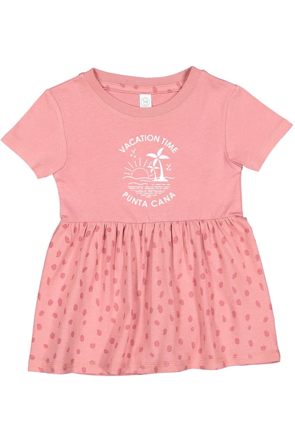 Vacation Time in Punta Cana Girls Baby Dress