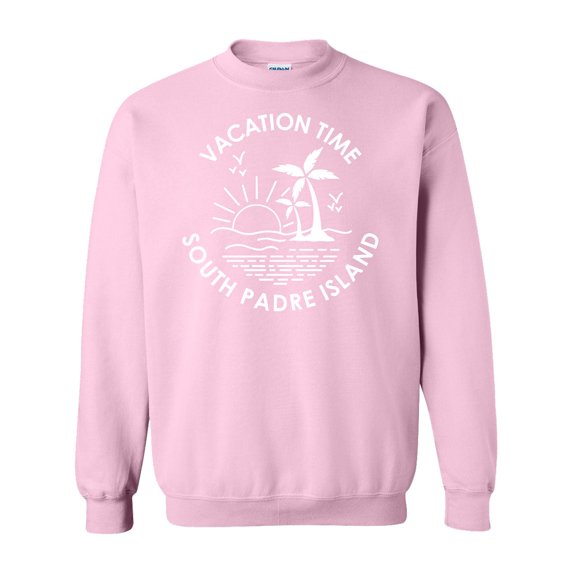 Inktastic Vacation Time in South Padre Island Adult Sweatshirt