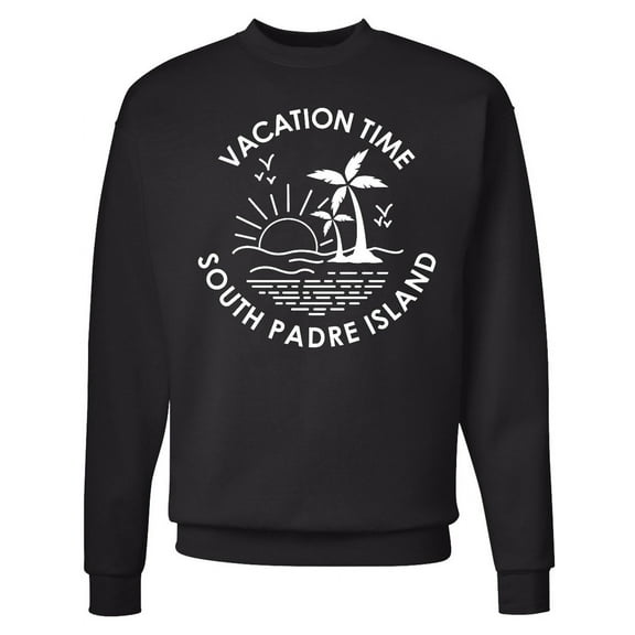 Inktastic Vacation Time in South Padre Island Adult Sweatshirt