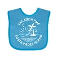 thumbnail image 1 of Inktastic Vacation Time in South Padre Island Boys or Girls Baby Bib, 1 of 4