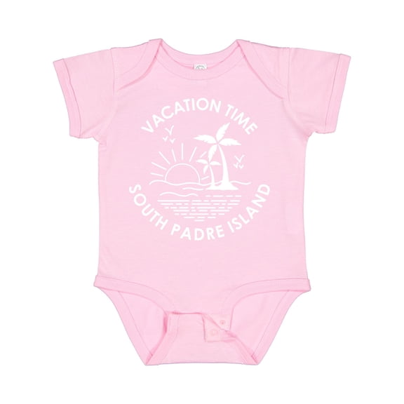 Inktastic Vacation Time in South Padre Island Boys or Girls Baby Bodysuit