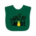 thumbnail image 1 of Inktastic Vacay Mode with Palm Trees Sun and Pineapple Boys or Girls Baby Bib, 1 of 4
