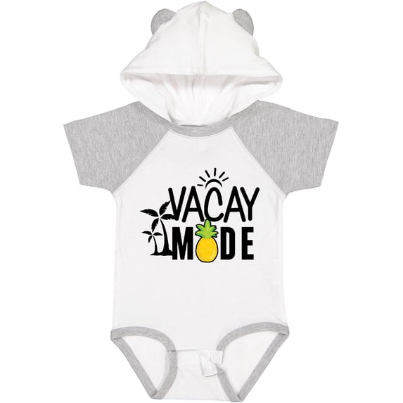 Inktastic Vacay Mode with Palm Trees Sun and Pineapple Boys or Girls Baby Bodysuit