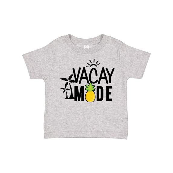 Inktastic Vacay Mode with Palm Trees Sun and Pineapple Boys or Girls Toddler T-Shirt