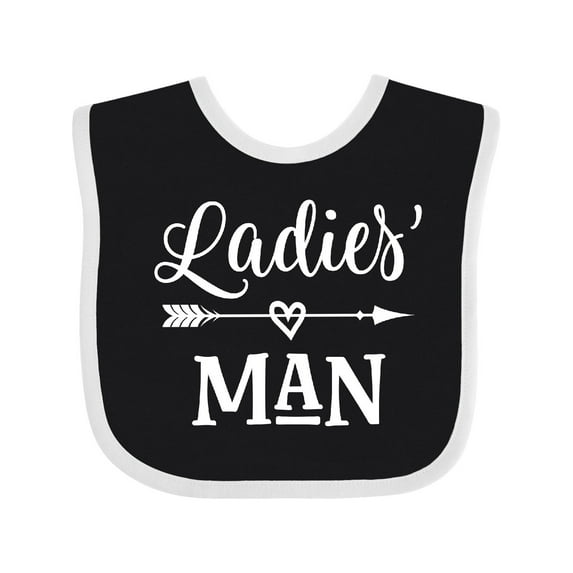 Inktastic Valentine Boys Ladies Man Boys Baby Bib