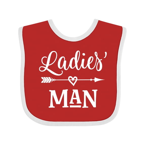 Inktastic Valentine Boys Ladies Man Boys Baby Bib