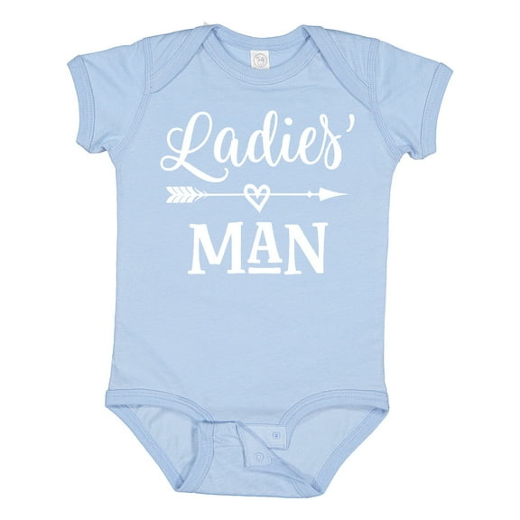 Inktastic Valentine Boys Ladies Man Boys Baby Bodysuit