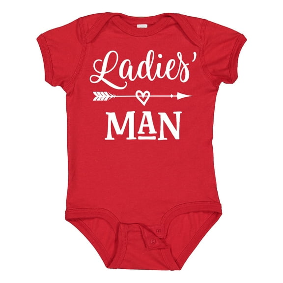 Inktastic Valentine Boys Ladies Man Boys Baby Bodysuit
