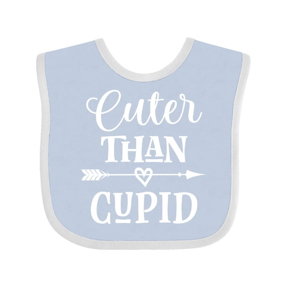 Inktastic Valentine Day Cuter Than Cupid Boys or Girls Baby Bib