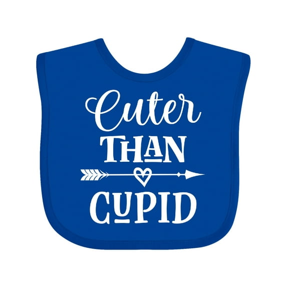 Inktastic Valentine Day Cuter Than Cupid Boys or Girls Baby Bib
