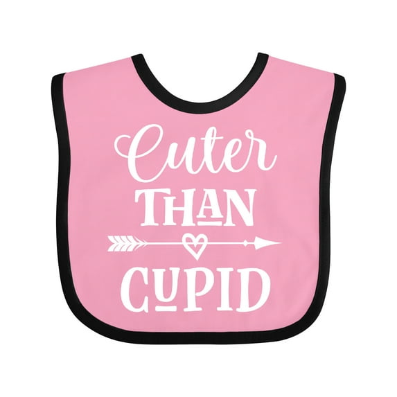 Inktastic Valentine Day Cuter Than Cupid Boys or Girls Baby Bib