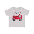 thumbnail image 1 of Inktastic Valentine Fire Truck with Cute Dalmatian and Hearts Boys or Girls Toddler T-Shirt, 1 of 5
