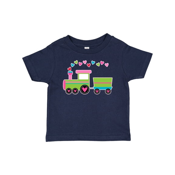 Inktastic Valentine Heart Train Boys or Girls Baby T-Shirt