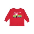 thumbnail image 1 of Inktastic Valentine Heart Train Boys or Girls Long Sleeve Toddler T-Shirt, 1 of 5