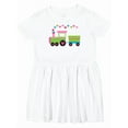 thumbnail image 1 of Inktastic Valentine Heart Train Girls Toddler Dress, 1 of 5