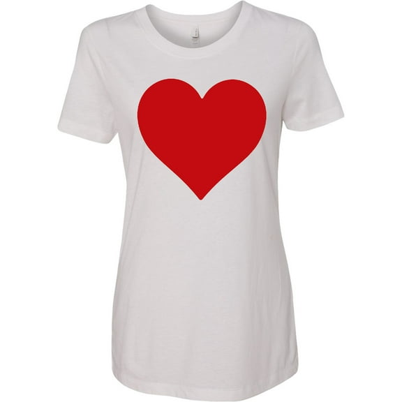 Inktastic Valentine Heart in Red Women's T-Shirt