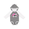 thumbnail image 1 of Inktastic Valentine Holiday Girls Skull Girls Long Sleeve Baby Bodysuit, 1 of 5