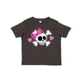 thumbnail image 1 of Inktastic Valentine Holiday Girls Skull Girls Toddler T-Shirt, 1 of 5