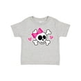 thumbnail image 1 of Inktastic Valentine Holiday Girls Skull Girls Toddler T-Shirt, 1 of 5