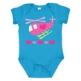 thumbnail image 1 of Inktastic Valentine Pink Heart Helicopter Boys or Girls Baby Bodysuit, 1 of 5