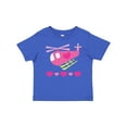 thumbnail image 1 of Inktastic Valentine Pink Heart Helicopter Boys or Girls Baby T-Shirt, 1 of 5