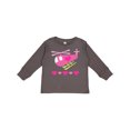 thumbnail image 1 of Inktastic Valentine Pink Heart Helicopter Boys or Girls Long Sleeve Toddler T-Shirt, 1 of 5