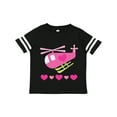 thumbnail image 1 of Inktastic Valentine Pink Heart Helicopter Boys or Girls Toddler T-Shirt, 1 of 5