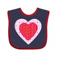 thumbnail image 1 of Inktastic Valentine Red Heart with Dots Boys or Girls Baby Bib, 1 of 4