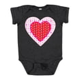 thumbnail image 1 of Inktastic Valentine Red Heart with Dots Boys or Girls Baby Bodysuit, 1 of 5