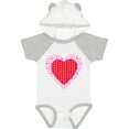 thumbnail image 1 of Inktastic Valentine Red Heart with Dots Boys or Girls Baby Bodysuit, 1 of 5